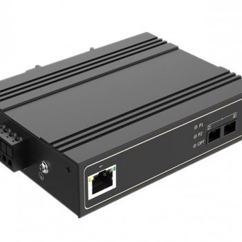 汉源高科HY5700-4511G-SC20千兆1光1电宽温工业级光纤收发器 工业通信的稳定基石
